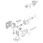 Makita DUR361U Housing Assembly