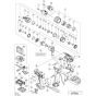 Main Assembly for Hikoki DV18DBL Cordless Impact Drill/Combi Drill