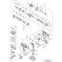 Main Assembly for Hikoki DV18DSFL Cordless Impact Drill/Combi Drill