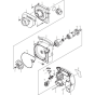 Main Assembly for Makita DVC340Z Cordless Vacuum Cleaner  