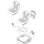 Vinyl Black Seat for BobCat E17