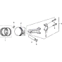 Piston & Connecting Rod Assembly for Honda EC5000 Generator