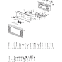 Front Control Panel Assembly for Makita EG5550A Generators