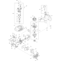 Starter and Tank Assembly for Makita EH5000W Hedge Trimmers