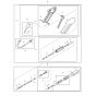 Makita EHW120 Handle, Nozzle