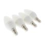 Energizer LED SES (E14) 5.2W 470 lm Opal Candle Non-Dimmable Bulb (Warm White) 4 Pack - OEM No. S14330