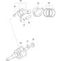 Crankshaft Assembly for Makita EW2050H Water Pumps