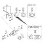 Crankshaft, Piston Assembly for Robin / Subaru EX35 Engines