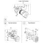 Intake And Exhaust Group (2) for Robin / Subaru EY15 Engines