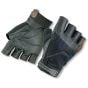 Impact Half-Finger Glove Abrasion Resistant leather with Gel Pad Palm XL