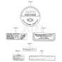 Label for Kawasaki FA130D Engine