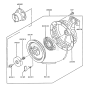 Starter for Kawasaki FA210D Engine