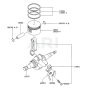 Piston / Crankshaft for Kawasaki FA210R Engine