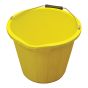 3 Gallon 14 litre Bucket - Yellow by Faithfull