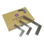 Engineers Squares Set 4 Piece (50, 75, 100, 150mm) - Faithfull SS/A/2-3-4-6