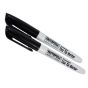 Pack of 2 Faithfull Fibre Tip Marker Pens Black - OEM No. FAIFTMBLK2