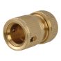 Brass Female Water Stop Connector 12.5mm (1/2in) by Faithfull - SB3007A