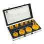 Universal Varipitch Holesaw Kit 16 Piece 16-76mm by Faithfull