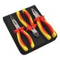 VDE Plier Set With Pouch 3 Piece by Faithfull