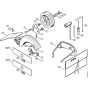 Deflector, Tools, Extras Assembly for Stihl FC 55 DZ Lawn Edger