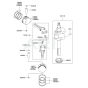 Piston / Crankshaft for Kawasaki FD590V Engine