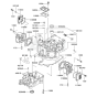 Cylinder / Crankcase for Kawasaki FD590V Engine