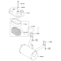 Air Filter / Muffler for Kawasaki FD611V Engine