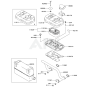 Air Filter / Muffler for Kawasaki FD661D Engine