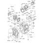 Cylinder / Crankcase for Kawasaki FD671D Engine