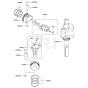 Piston / Crankshaft for Kawasaki FD731V Engine