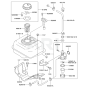 Fuel Tank / Fuel Valve for Kawasaki FE170D Engines