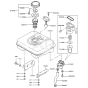 Fuel Tank / Fuel Valve for Kawasaki FG150D Engine