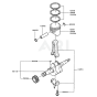 Piston / Crankshaft for Kawasaki FG150R Engine