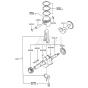 Piston / Crankshaft for Kawasaki FG300D Engine