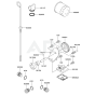 Lubrication Equipment for Kawasaki FH641D Engine