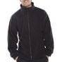 Standard Fleece Jacket 280gsm Polyester Zip Front Fastening Black XL