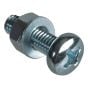 Machine Screw, Pozi Pan Head, Zinc Plated, Forge Pack