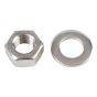 Hexagonal Nuts & Washers A2 Stainless Steel M12 Forge Pack 6 by Forgefix - FPNUT12SS