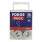 Flat Washers DIN125 A2 Stainless Steel M10 Forge Pack 20 by Forgefix - FPWASH10SS