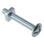 Roofing Bolts & Square Nuts, Zinc Plated, Bag