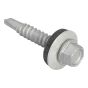 Hex Head Roofing Screw 5.5 x 32mm for Light Section - Pack 100 by Forgefix TFHL5532