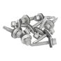 Hex Head Roofing Screw 5.5 x 32mm for Light Section - Pack 100 by Forgefix TFHL5532