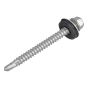 TechFast Hex Head Roofing Screw Self-Drill Light Section 5.5 x 57mm Pack 50 by Forgefix - TFHL5557