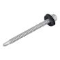Hex Head Roofing Screw Self-Drill 5.5x70mm for Light Section - 50 Pack TFHL5570