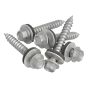 TechFast Hex Head Screw Sheet to Timber 6.3 x 45mm Pack 100 by Forgefix - TFHT6345
