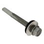 TechFast Roofing Sheet to Steel Hex Screw & Washer No.5 Tip 5.5 x 70mm x100