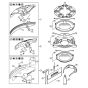 Deflector & Tools for Stihl FR460TC Backpack Brushcutter