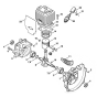 Stihl FS108 Crankcase Cylinder Assembly