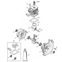 Stihl FS230 Crankcase Cylinder Assembly