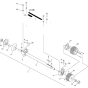 Bladeshaft - Gas & Electric Models Assembly for Husqvarna FS3500 Floor Saw